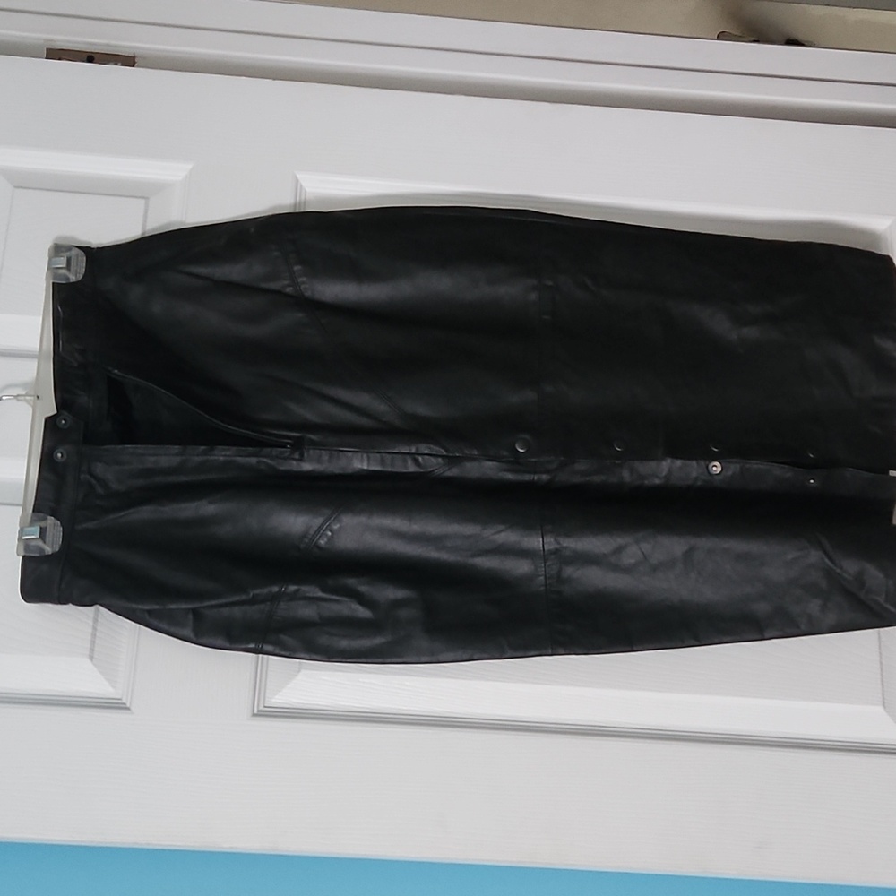 Black Leather Skirt